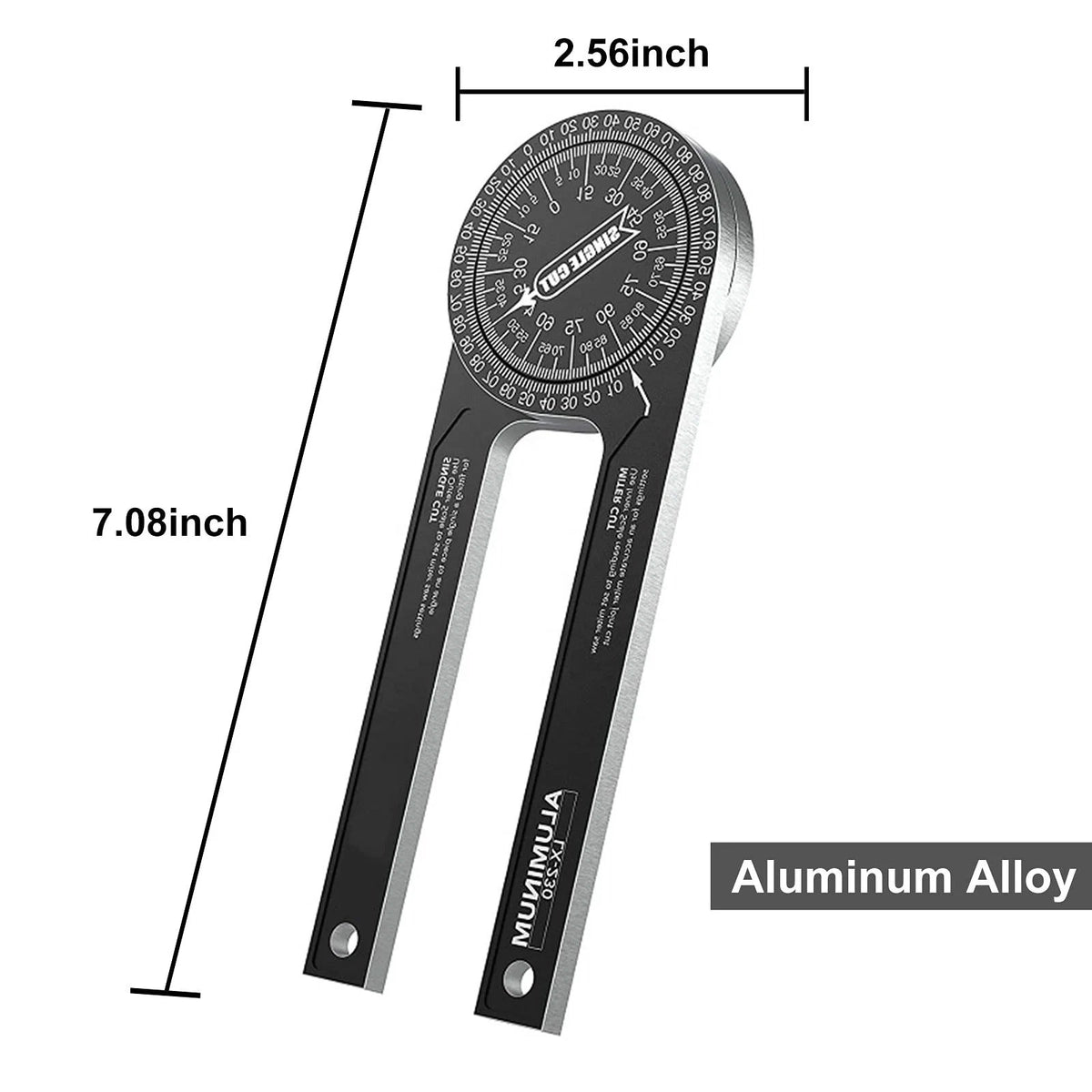 Woodworking  Indexer 360 Degree Angle Gauge - Aluminum Alloy Angle Finder Level Meter  Gauge Protractor Of Hand Measuring Tools
